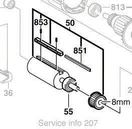Tête de rabot réf. 2 608 584 003 BOSCH